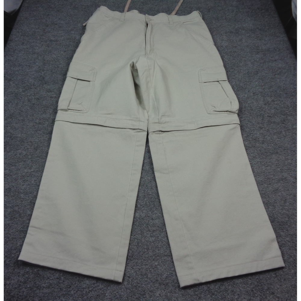 Vintage Lee Pipes Y2K Zip Off Cargo Pants 36x32 Baggy Skater Rare
